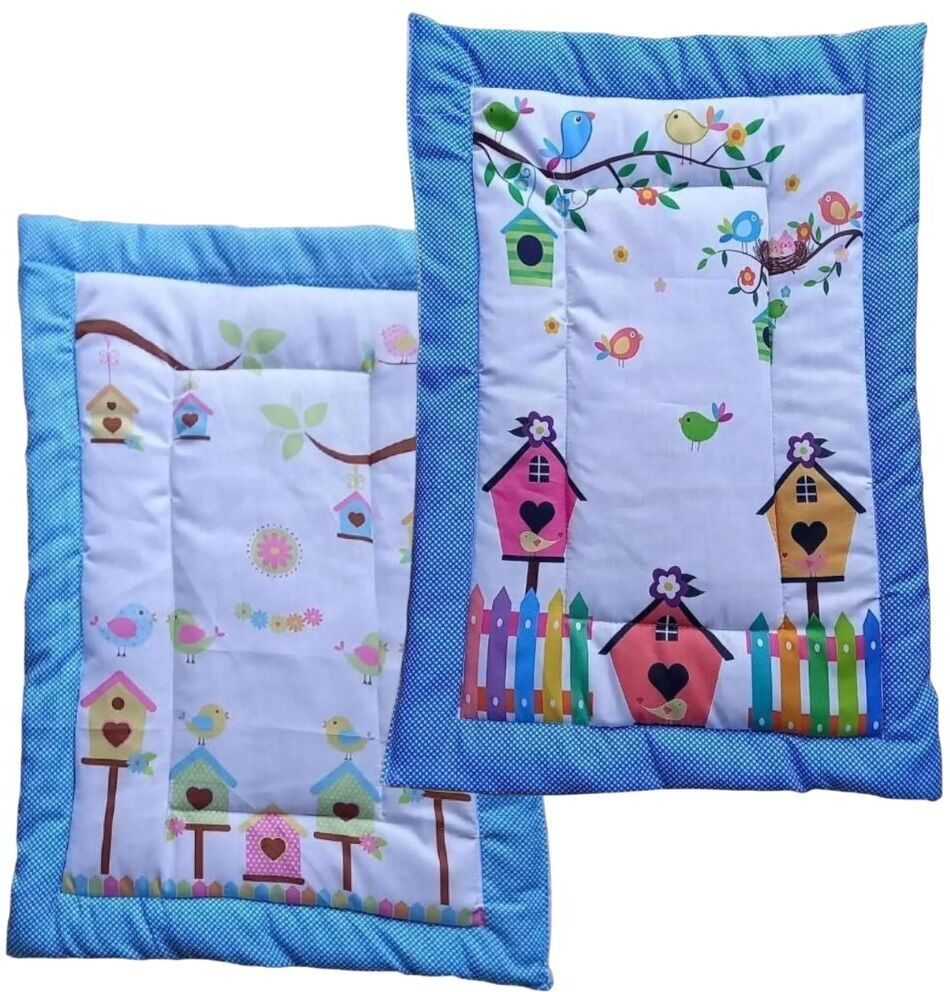 Cute Birdhouse Print Baby Godari Bedsheet for Crib | Soft Toddler Bedding Set-image-11