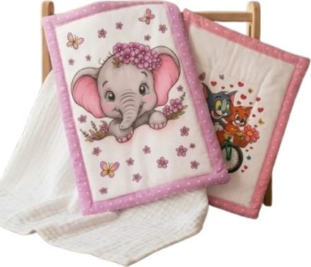 zivora kids Happy ABCD Elephant Cotton Baby Nap Mattress Pack of-2-picture-28