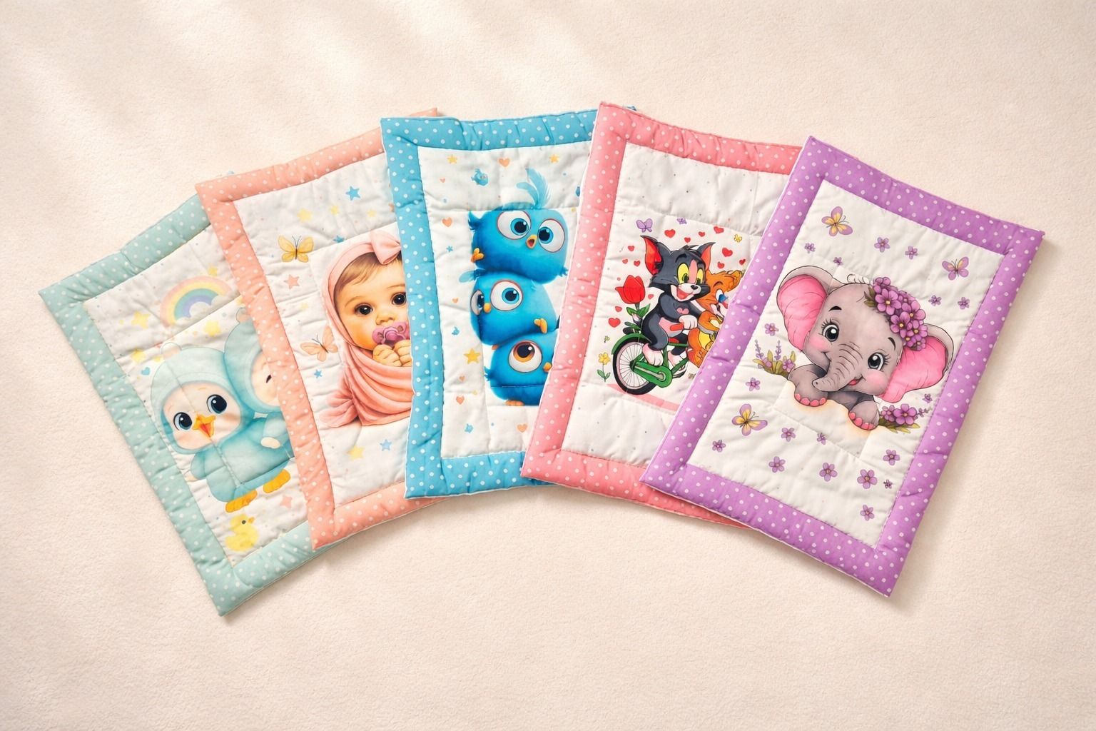 Baby Care Lightweight Printed Mattress Pack of-5-image-24