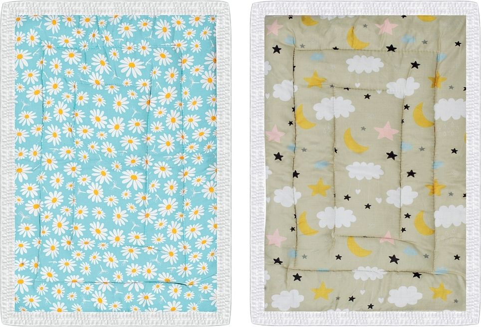 Soft Mattress For New Born Baby Unique Design, Baby Mat, Godadi, Set Of 2