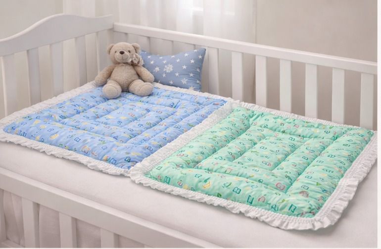 New Born Baby Supper Soft Fril Mattress(0-6 Months)( Pack Of 2) ABCD-image-11