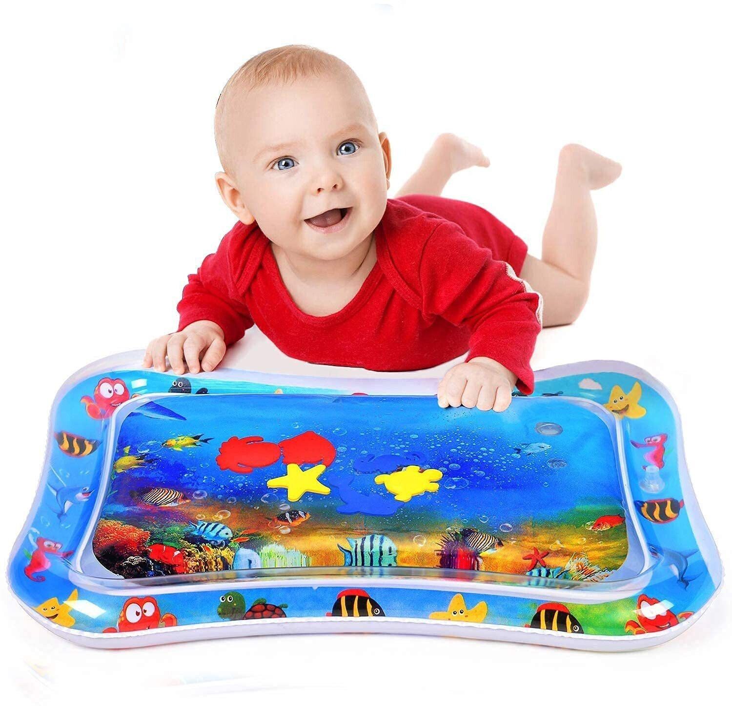 Baby Kids Water Play Mat Toys Inflatable Tummy Time Leakproof Water Play Mat, Fun Activity Play Center Indoor and Outdoor Water Play Mat for Baby-image-20