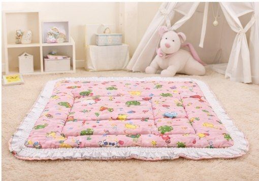 Ultra Soft Quilted Baby Sleeping Mat with Printed Cotton Fabric-image-21