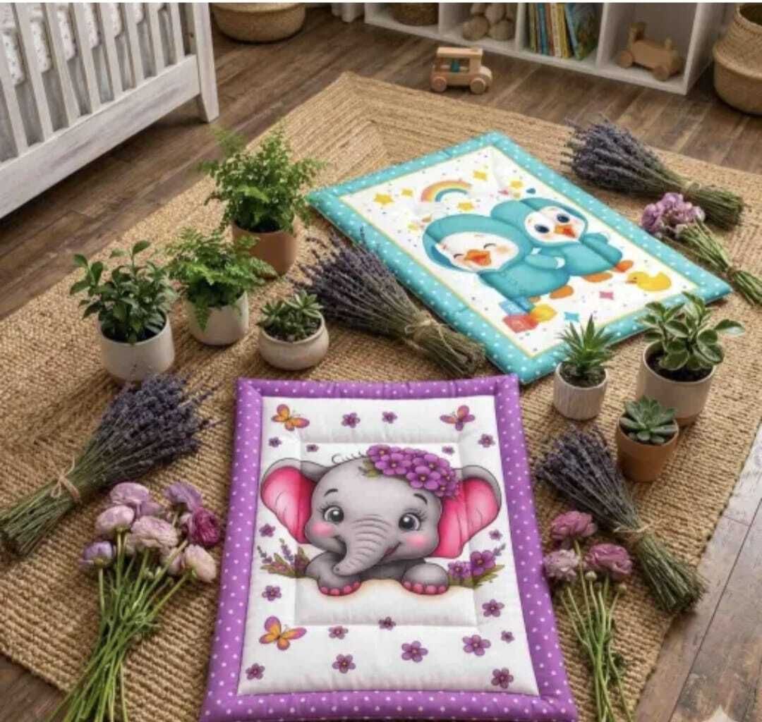 Baby Cartoon Sleeping Floor Mattress Pack of-2-image-35