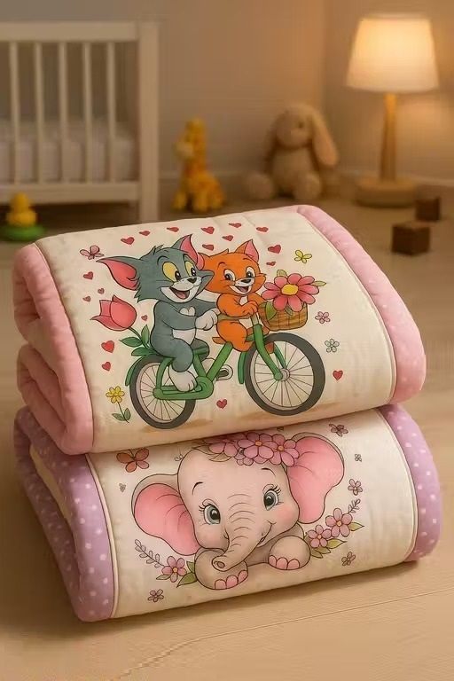bethakji Premium Baby Bedding Mattress | Soft Quilted Cartoon Print Sleeping Mat-picture-13