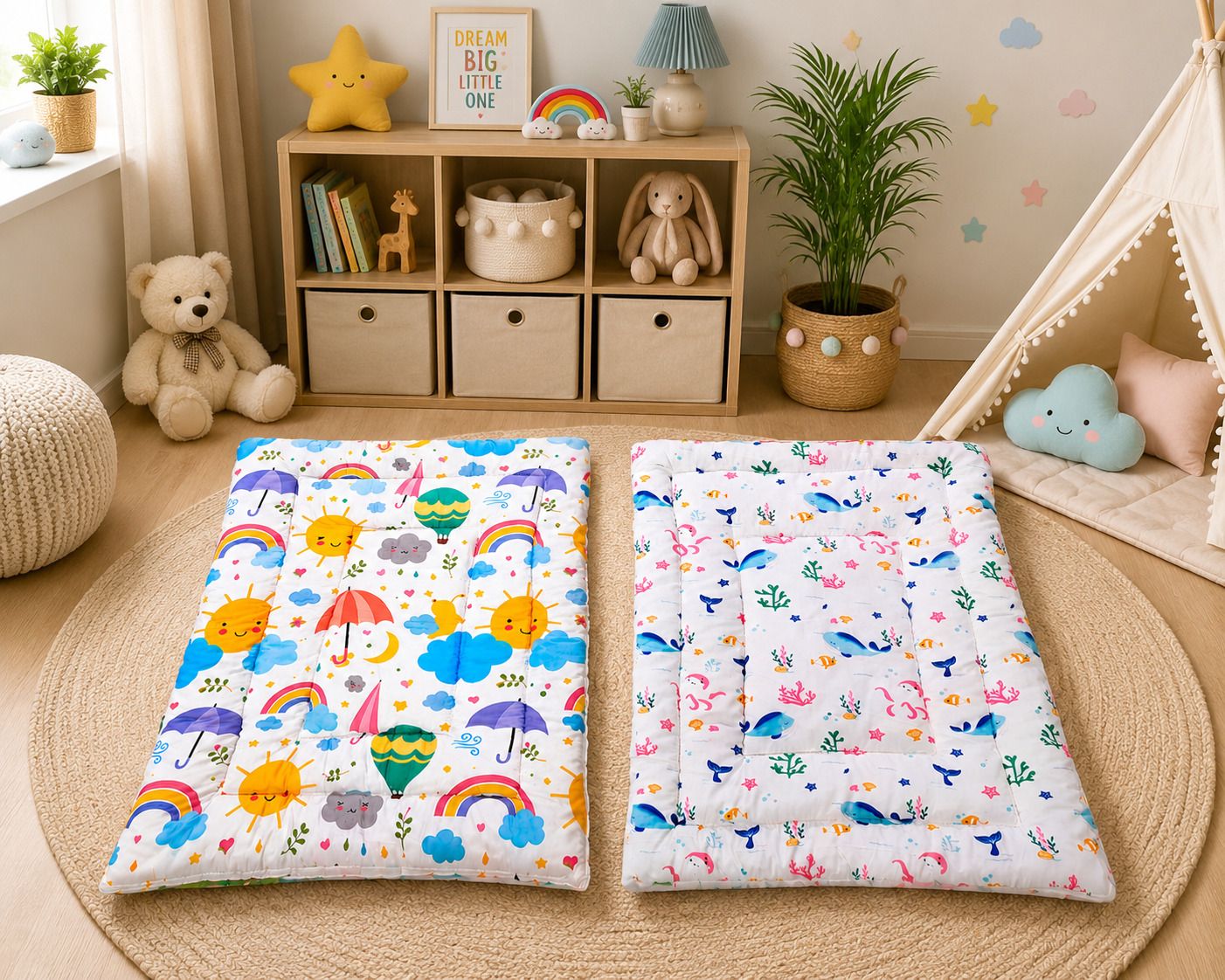 Baby Godadi Combo Pack of 2 | Soft Baby Sleeping Mattress for Newborn Baby-image-46