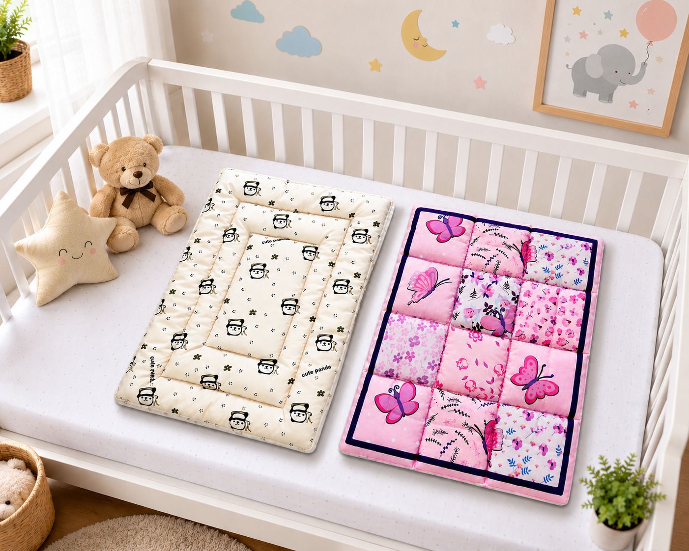 kidcorner Baby Mattress Combo Pack of 2 | 20x30 Inch | Newborn Sleeping Mat-picture-27