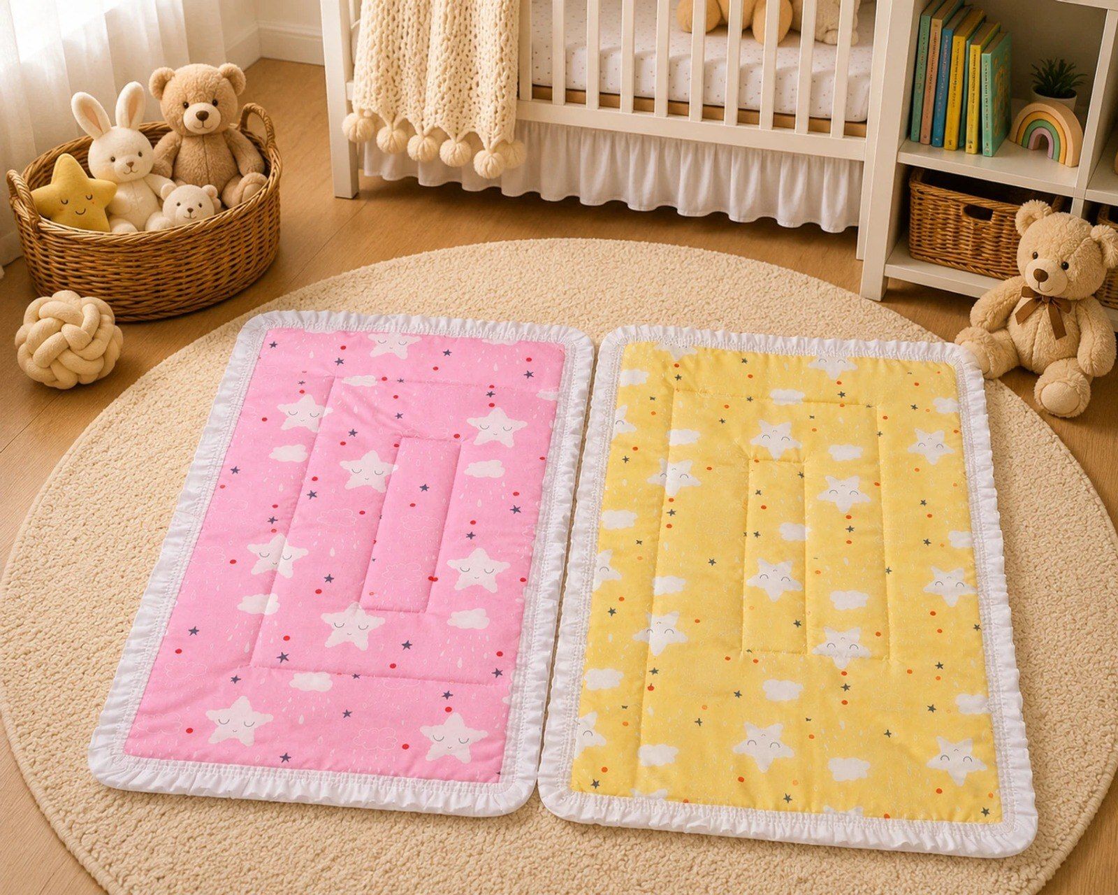 Baby Mattress BABY Desing Soft Washable Bedding Pack OF 2-image-22