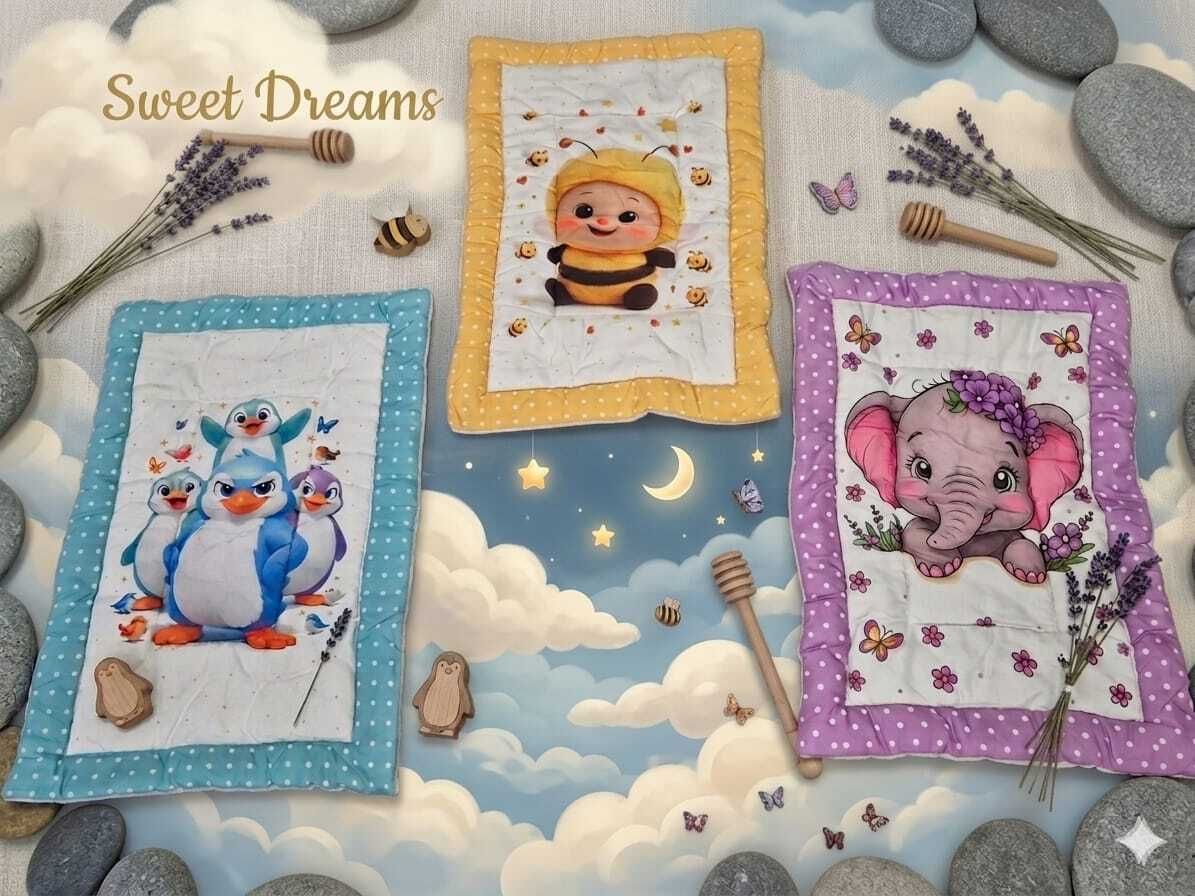 Baby Godadi Cute Cartoon Animal Printed Soft Bedding Set of 3-image-2