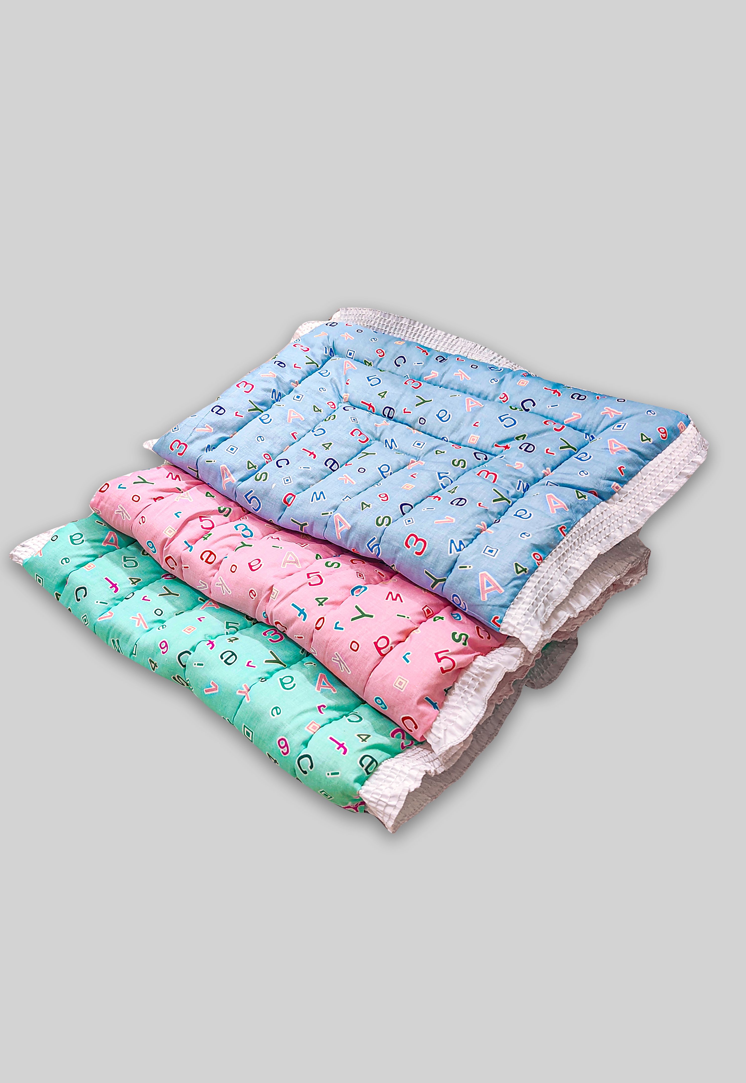 New Born Baby Supper Soft Fril Mattress(0-6 Months)( Pack Of 3)-image-10