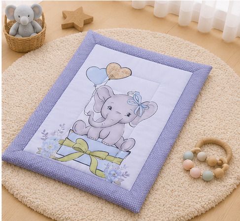 vanray fashion Baby Mattress Elephant Gift Desing Soft Washable Bedding Pack OF 1**-picture-34
