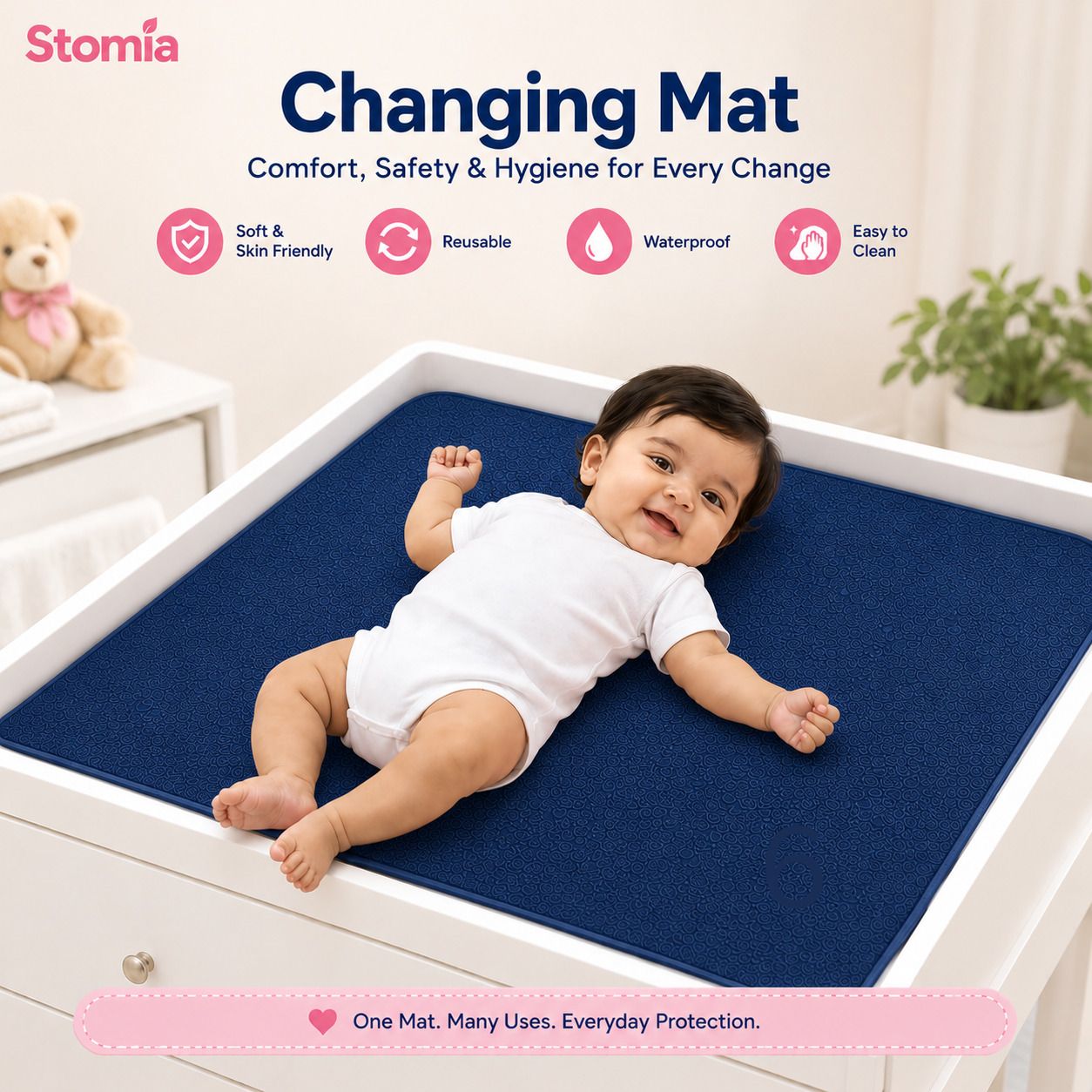 stomia WATERPROOF BABY DRY SHEET SMALL SIZE-picture-46