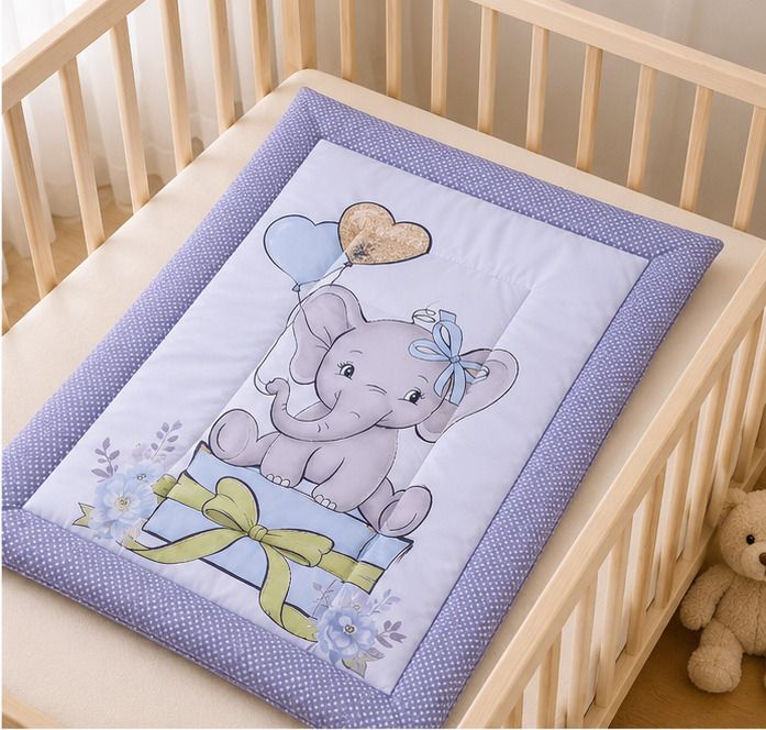 vanray fashion Baby Mattress Elephant Gift Desing Soft Washable Bedding Pack OF 1**-picture-40