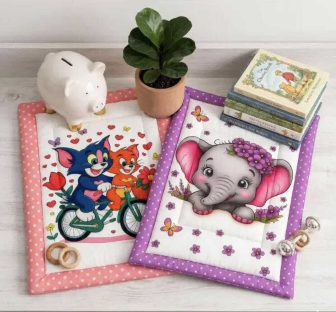 Soft Comfort Elephant ABCD Baby Sleeping Mattress pack of-2-image-33