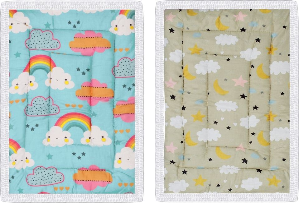 Soft Mattress For New Born Baby Unique Design, Baby Mat, Godadi, Set Of 2