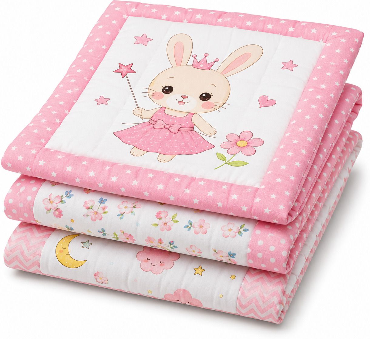 babyora Cartoon Print Baby Bedding Godadi Set-picture-1