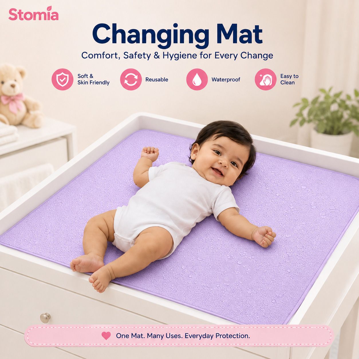 WATERPROOF BABY DRY SHEET LARGE SIZE-image-17
