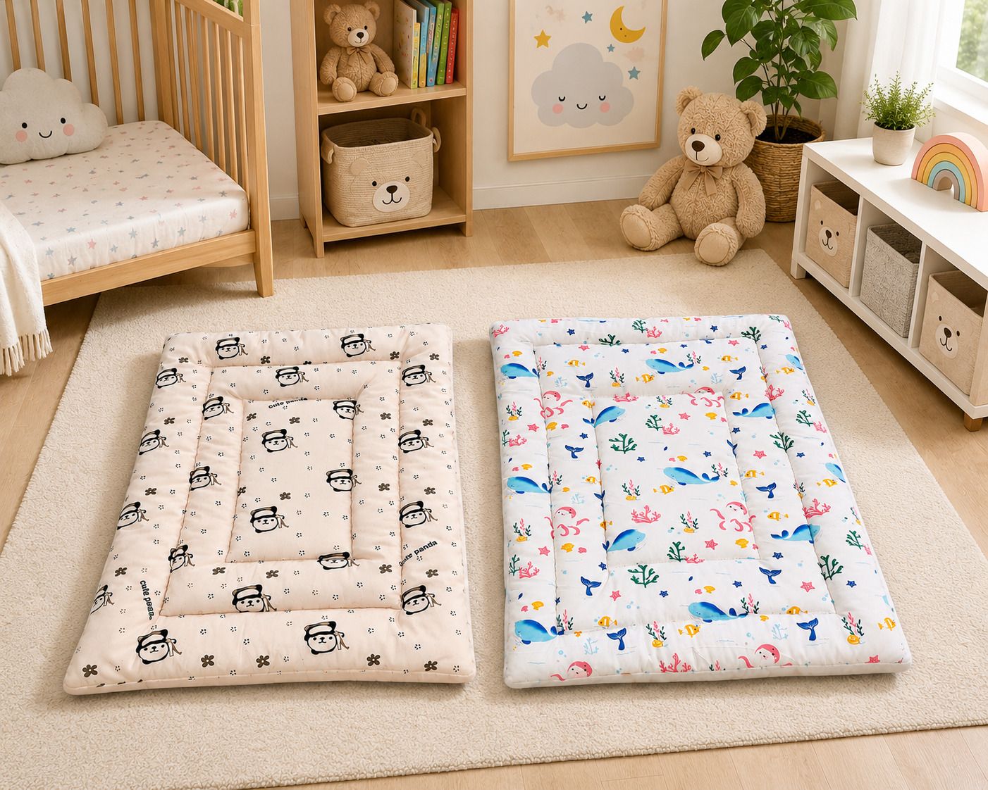 Baby Godadi Combo Pack of 2 (20 x 30 Inch) |Lightweight & Foldable baby Mattress-image-16