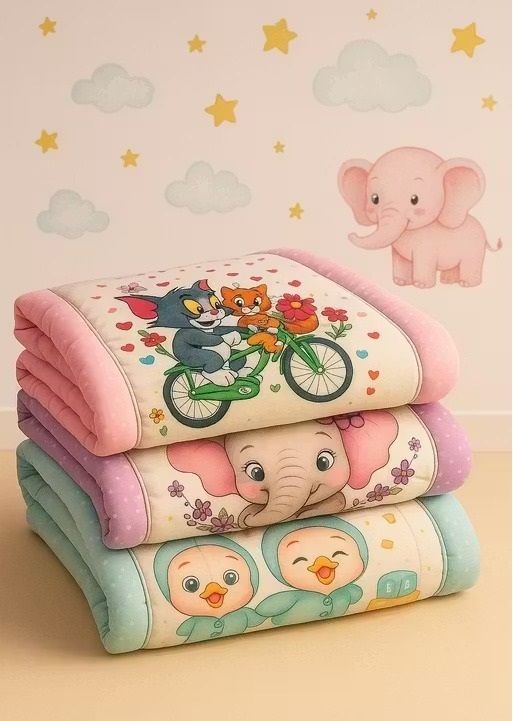 bethakji Premium Baby Bedding Mattress | Soft Quilted Cartoon Print Sleeping Mat-picture-41