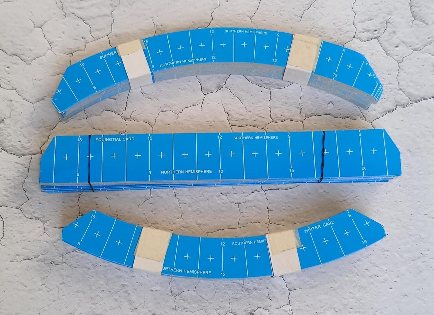 mssi Sunshine Recorder Cards Set – Summer, Winter & Equinox (Blue) Height Gauge-picture-11