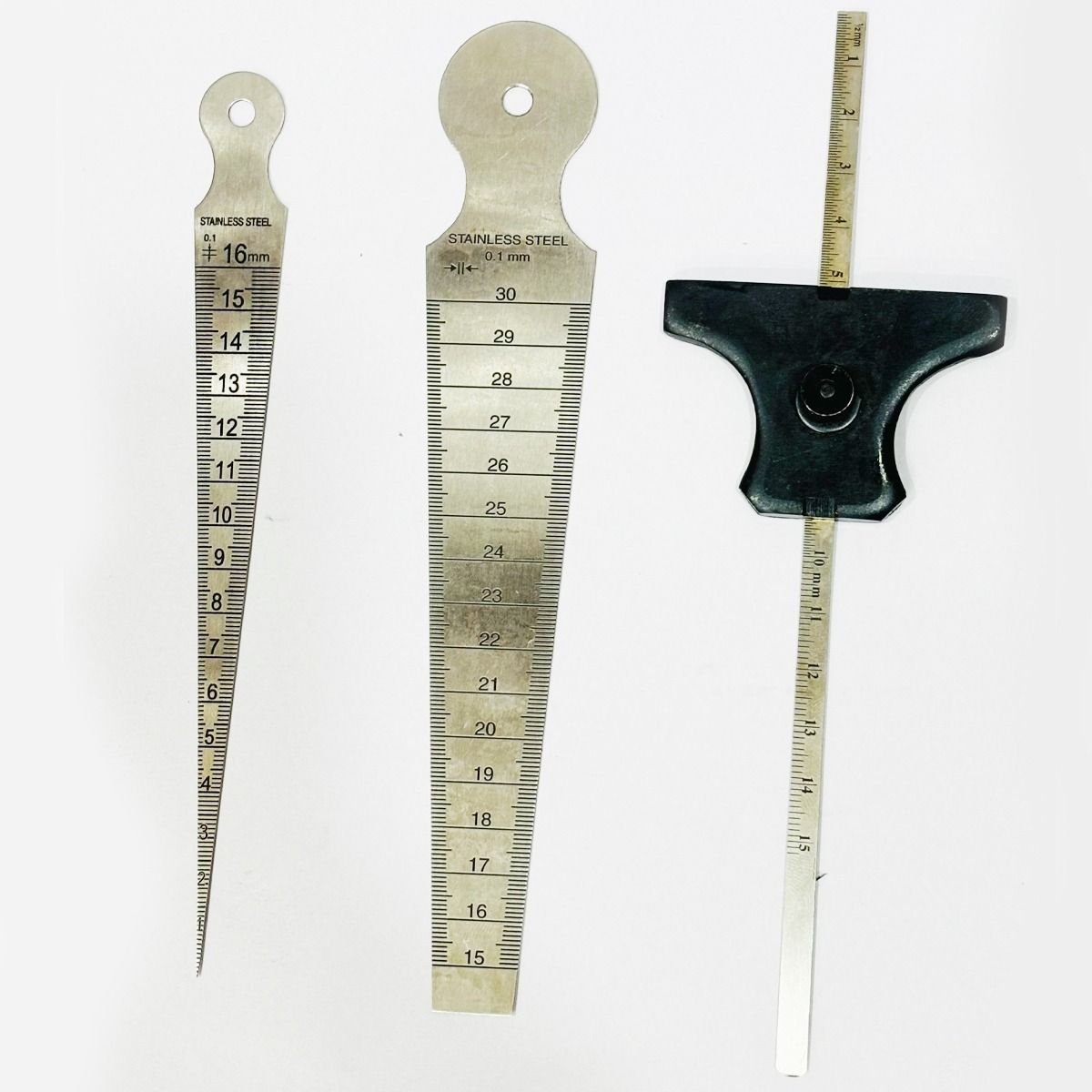 Internal Bore Gauge Set 1–30mm (2 Pc) with 1–15cm Depth Gauge Bore Gauge-image-49