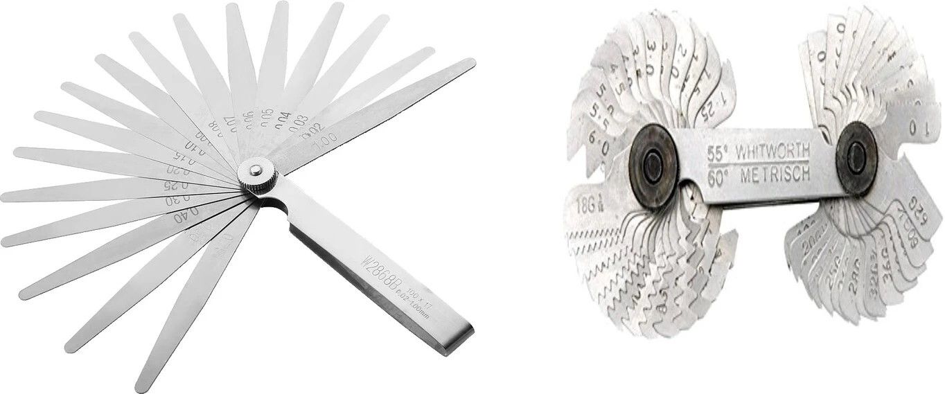genmach Feeler Gauge 26 Blades .03 to1.00MM & Screw Pitch Gauge 4 to 62 TPI Pin Gauge-picture-24