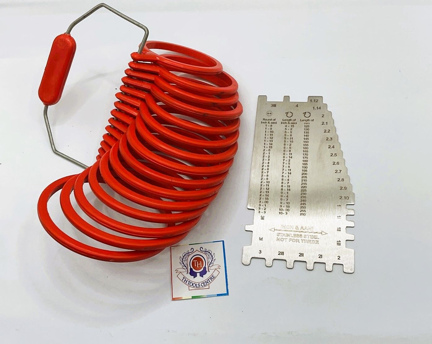 t h tools centre Plastic Gauge 1-15 for measuring wrist sizes with Ajanta Scale Ring Gauge-picture-46