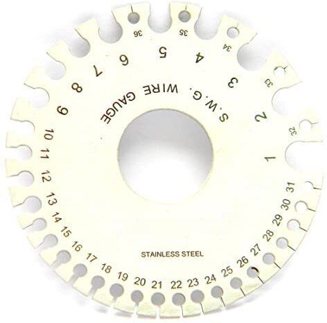 genmach S.W.G. Wire Gauge Sized From 0 TO 36 On Front - 0.19 TO 8.23 On Back Bore Gauge-picture-45