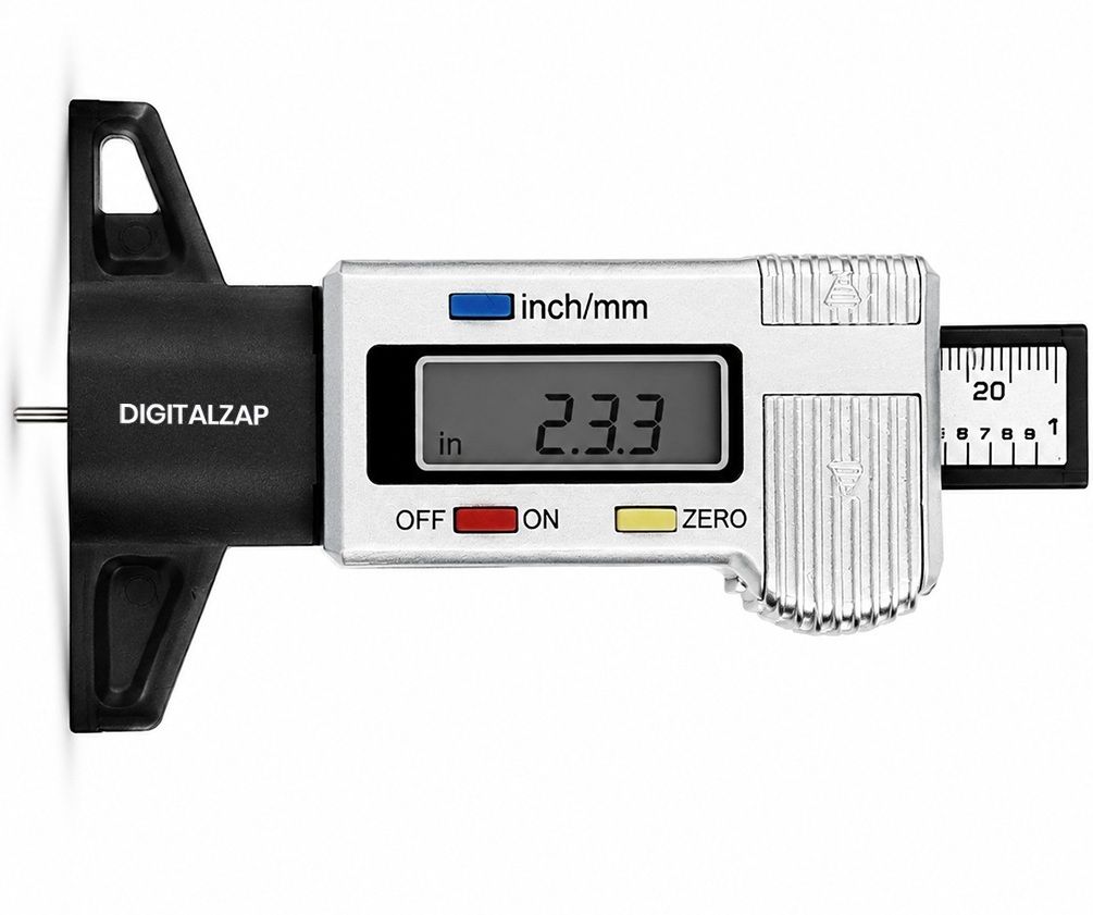 digitalzap Digital Tire Tread Gauge | LCD Display | Automotive Tool | Car Bike SUV Truck Pin Gauge-picture-27