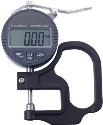 Digital Thickness Gauge Meter LCD Display Inch/Metric For Paper/Leather/Wire Height Gauge