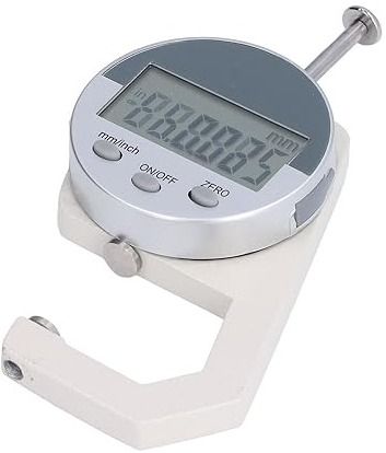 Micrometer,Power Off 0to25.4mm Range Mini Portable Thickness Meter for Leather Height Gauge-image-29