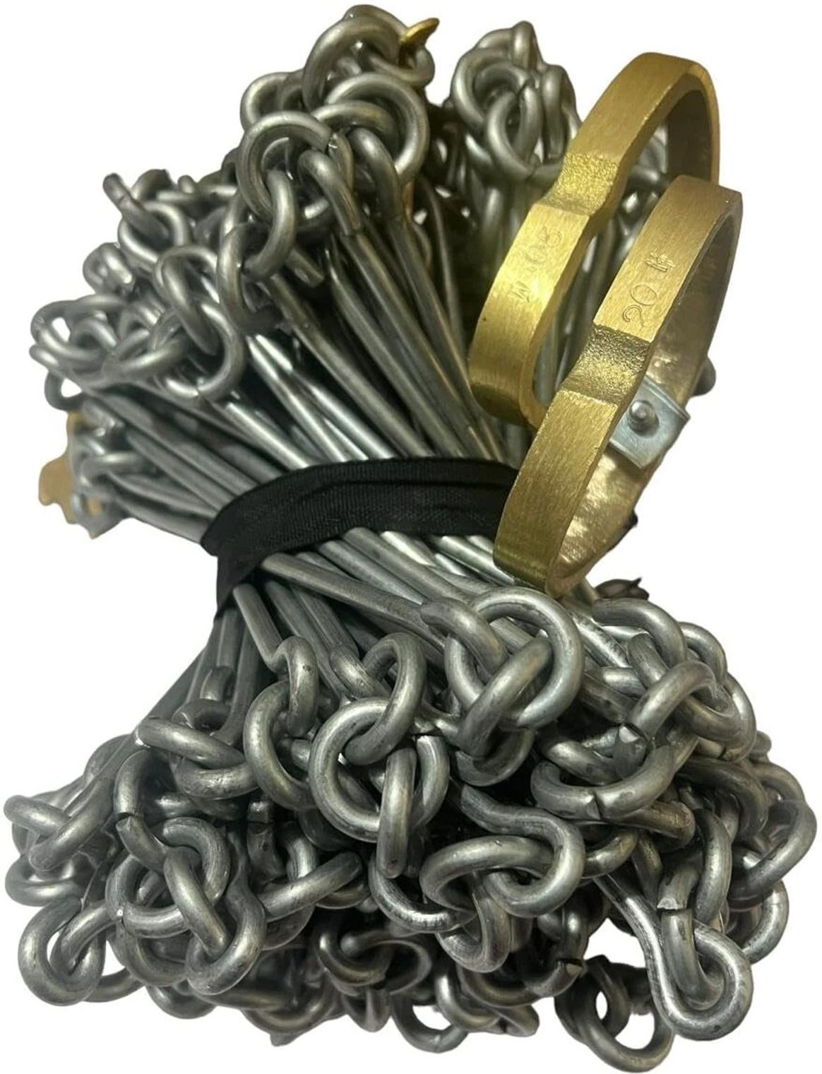 Geological Survey Chain 20m/30m Metric Chain for Land Measurement, Silver Height Gauge-image-21