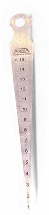 dytools Bore gauge / Taper Gage 1-15mm 1/32-5/8 Inch Feeler Gap Hole Measure Tool Bore Gauge-picture-46
