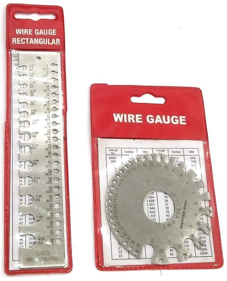genmach Wire Gauge Measuring Tool, Metal Gauge Thickness Tool ((Set of Both) Hole Gauge-picture-36