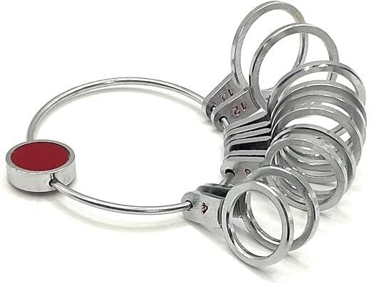 Ring Sizer for Measuring Finger Ring Sizes, Includes 4-13 Flat Rings Ring Gauge-image-16