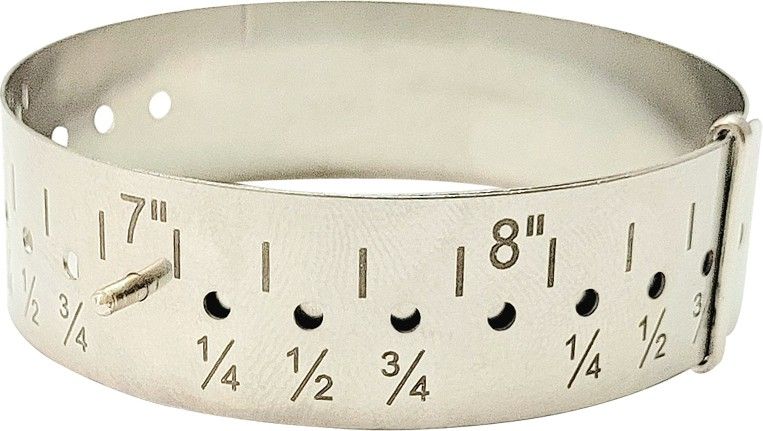Bracelet Sizing Gauge Perfect for Sizing Bangles, Cuffs and Link Style Bracelets | Wrist Gauge Measure Inches Jewellery Making Tool Ring Gauge