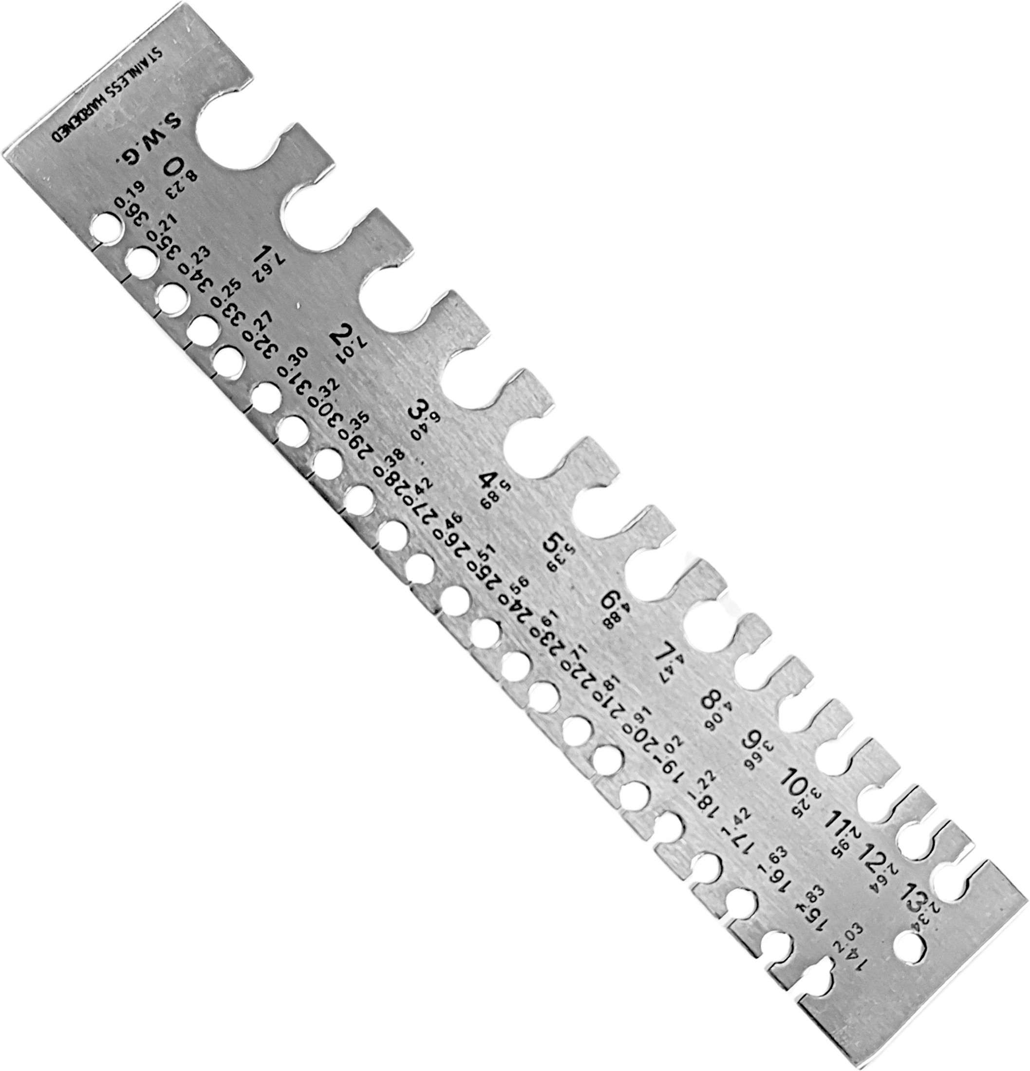 syntex Professional Quality SWG Wire Gauge Measuring Tool 0-36 Gauge Checker Hole Gauge-picture-15