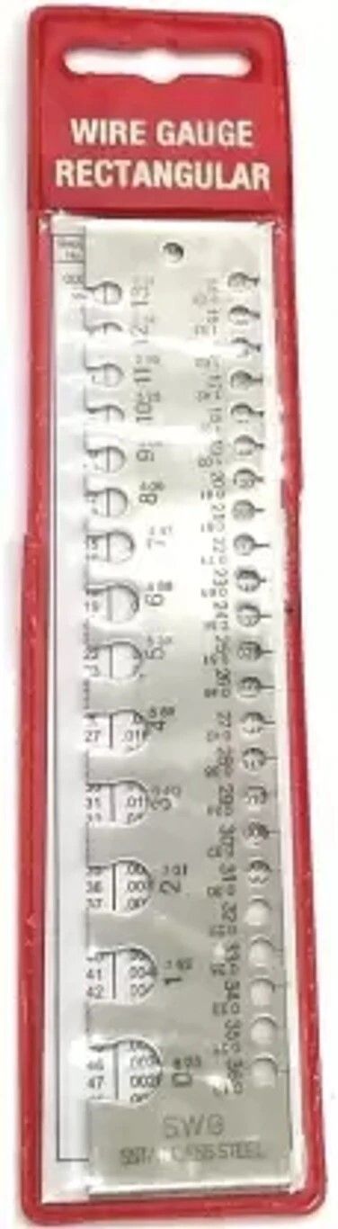 genmach SWG Rectangular Wire Gauge/Sizer in British & Metric Pin Gauge-picture-35