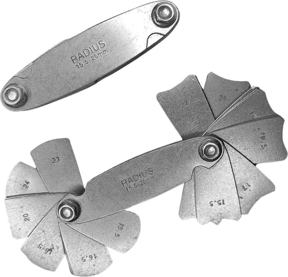 syntex Precision Radius Gauge Set 15-25 mm - R Gauge Fillet Measure Tool Kit Radius Gauge-picture-22