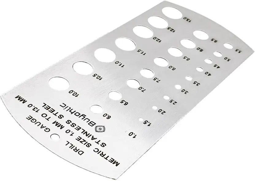 toolbux Drill Gauge Metric Standard – Size Checker Tool (1–13 mm Range) Radius Gauge-picture-41