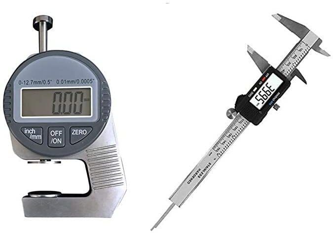 Electronic Micrometer Thickness Meter with LCD Display, Unit Conversion Snap Gauge-image-41