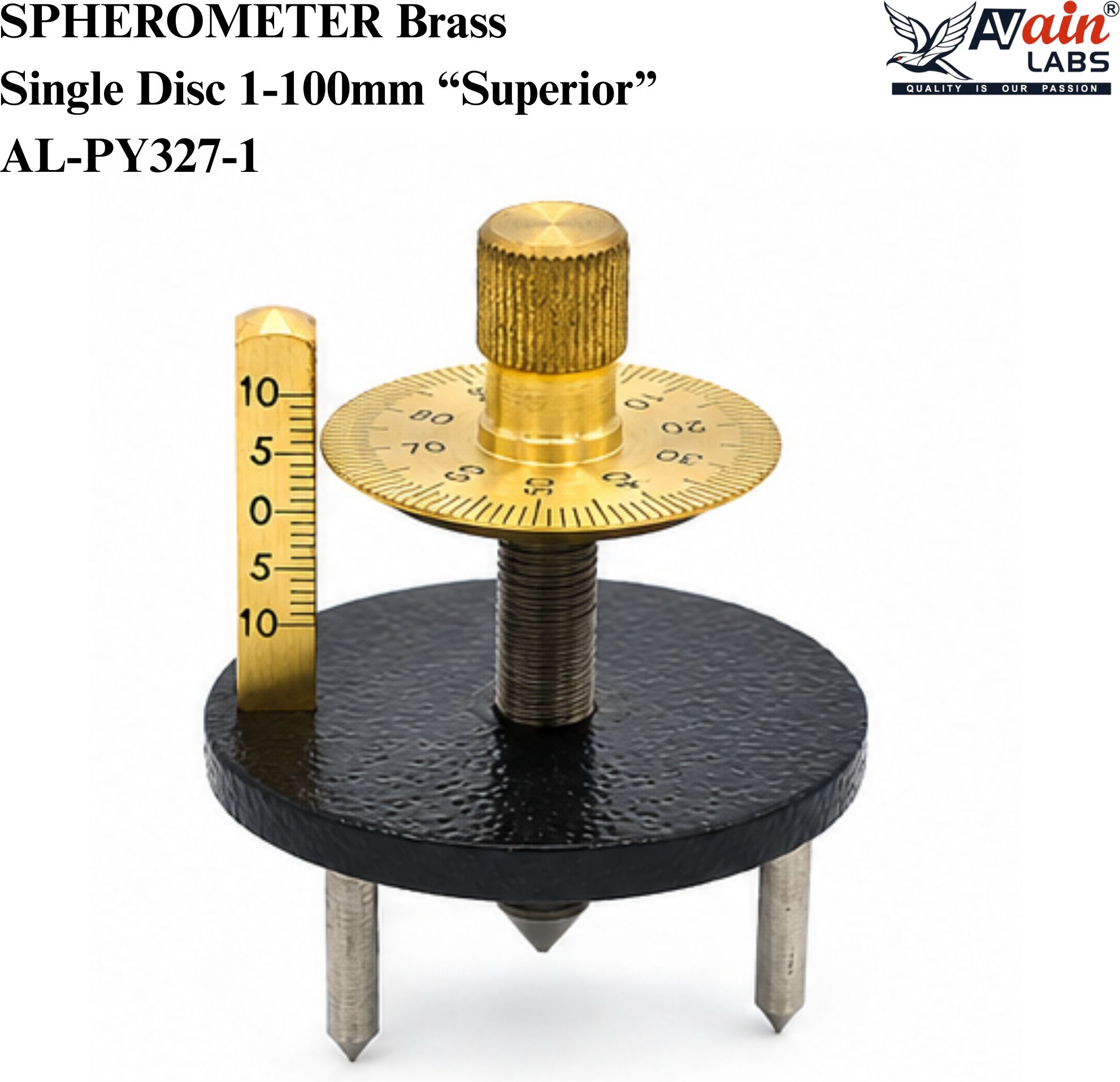avainlabs SPHEROMETER Brass Single Disc 1-100mm “Superior” AL-PY327-1 Height Gauge-picture-24