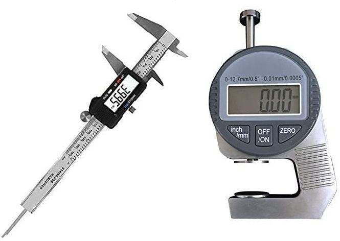 12.7mm Electronic Thickness Gauge Depth LCD Caliper Width Measurement Micrometer Snap Gauge-image-2