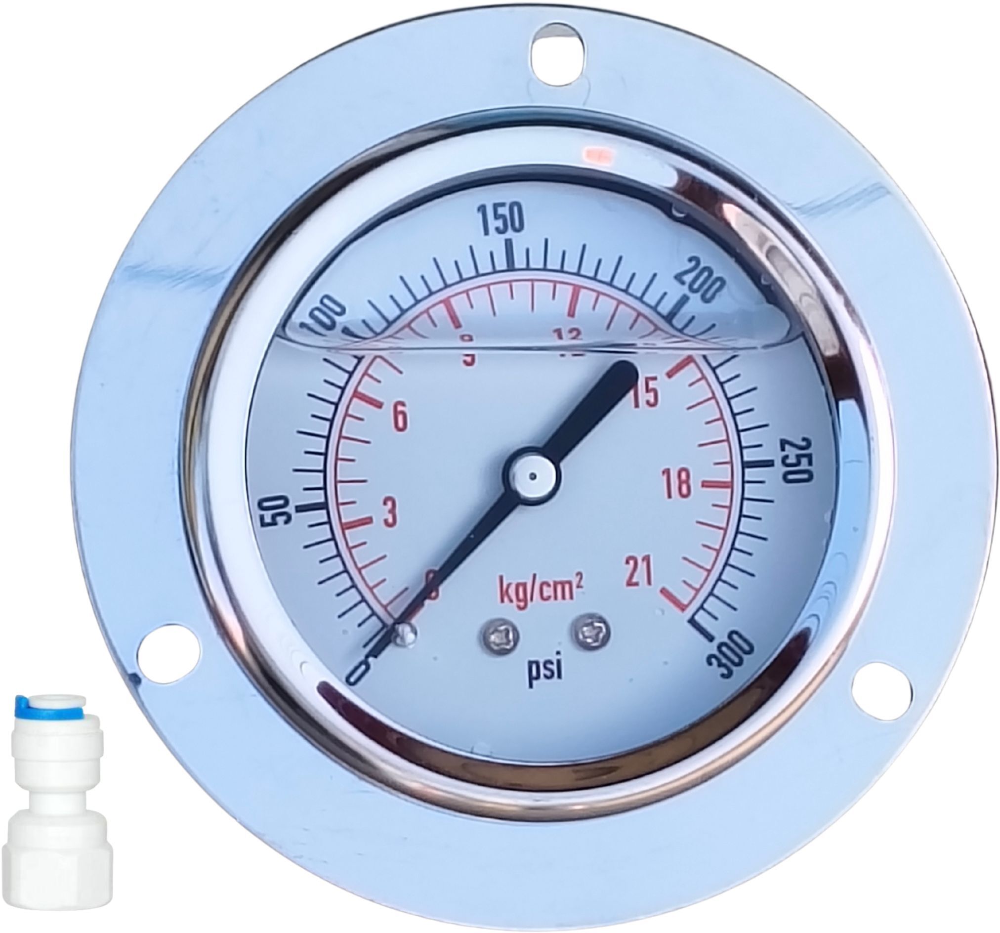 parijata Water pressure Gauge | Gly filled Pressure Gauge, Back 1/4" BSP 0-21 kg/cm² Bore Gauge-picture-43