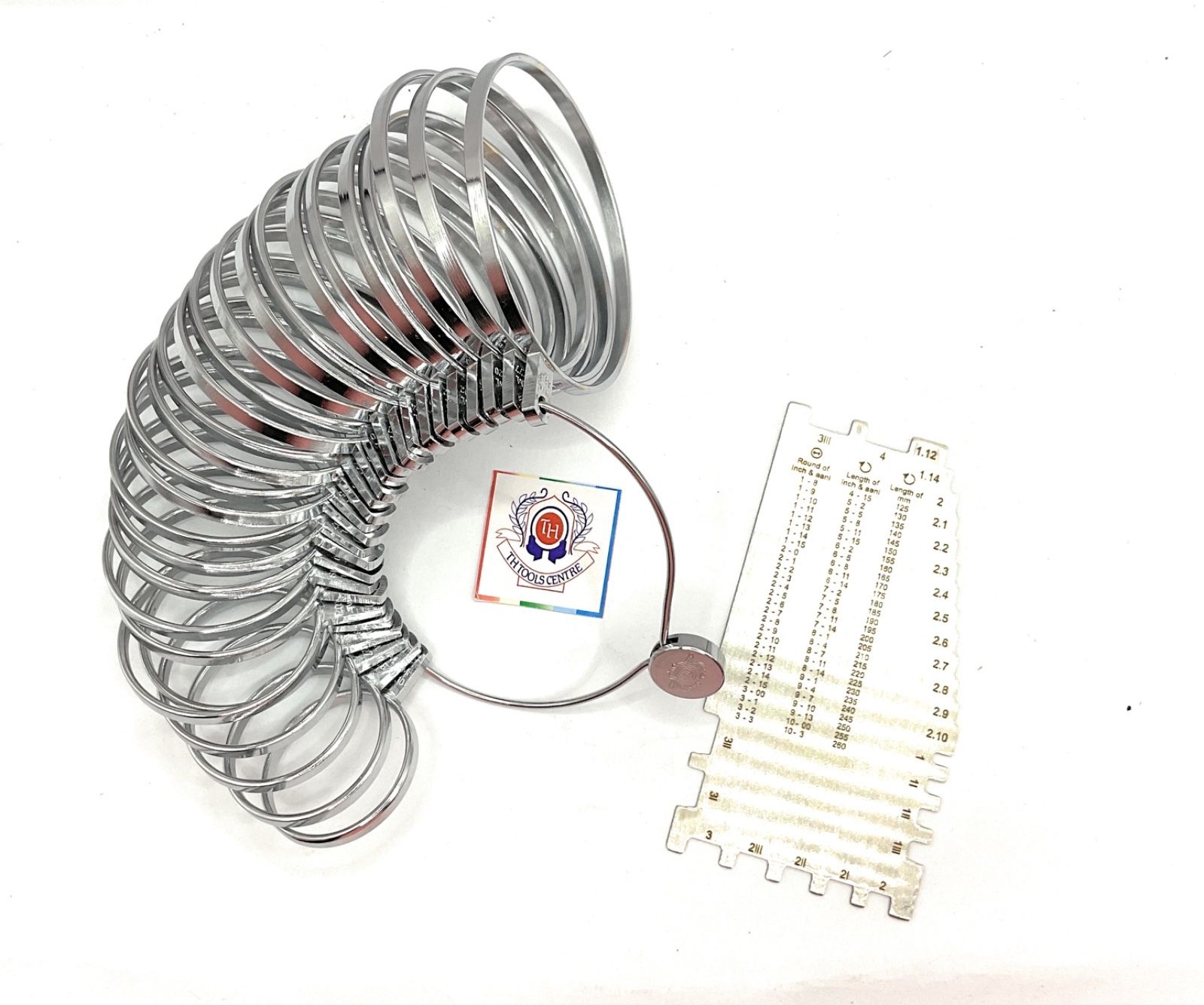 t h tools centre Bangle Gauge 1-27 and Ajanta Metal Gauge measure wrist sizes precisely. Ring Gauge-picture-43