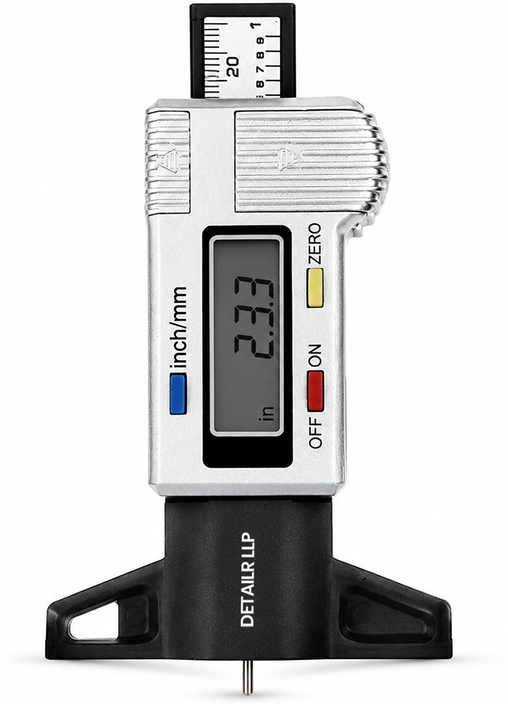 detailrpro Digital Tire Tread Depth Gauge LCD Display | Tyre Wear Measuring Tool Inch MM Pin Gauge-picture-25