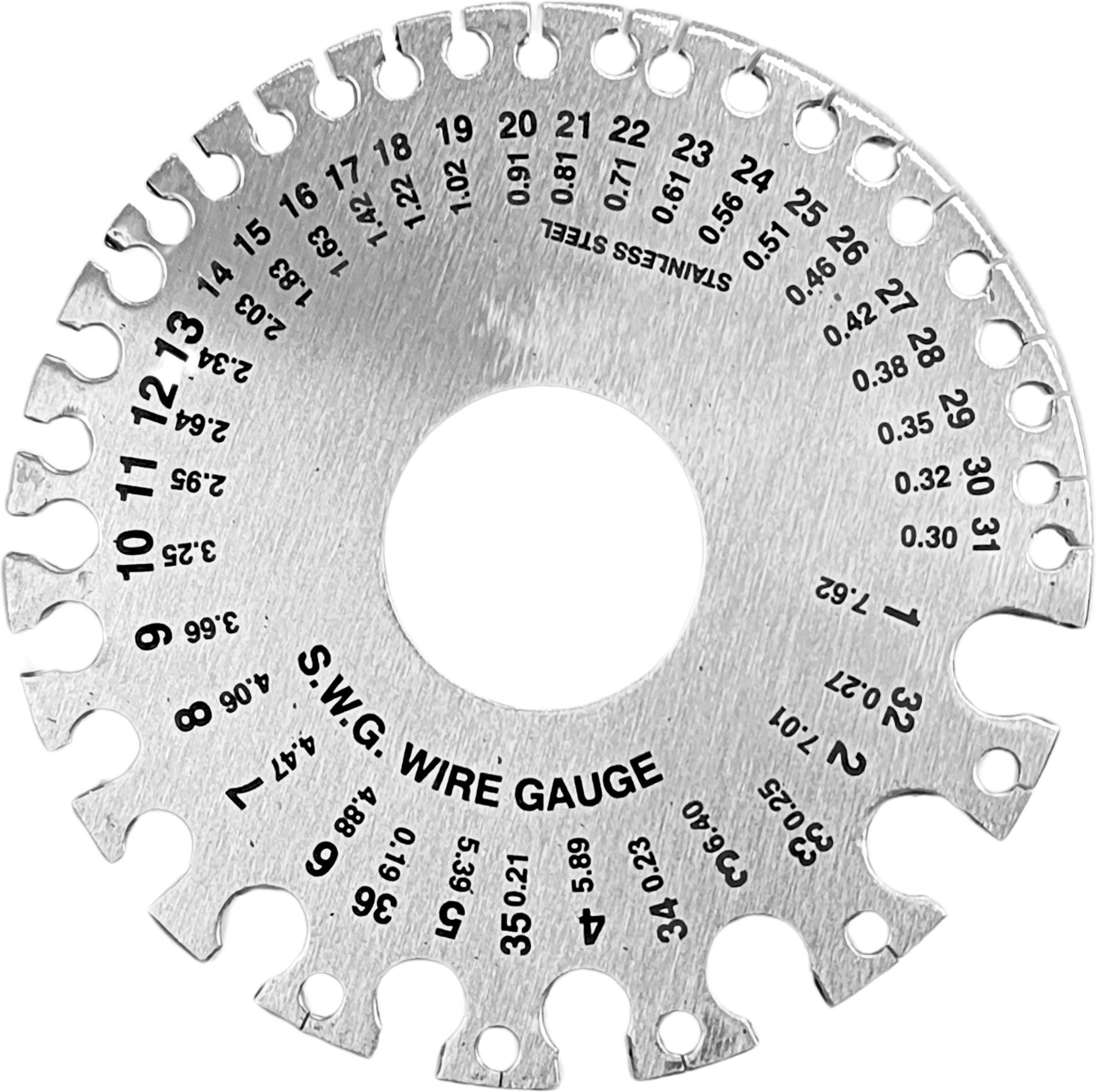 Circular Wire Gauge Measuring Tool for measuring gauge of wire 1-36 Hole Gauge-image-44