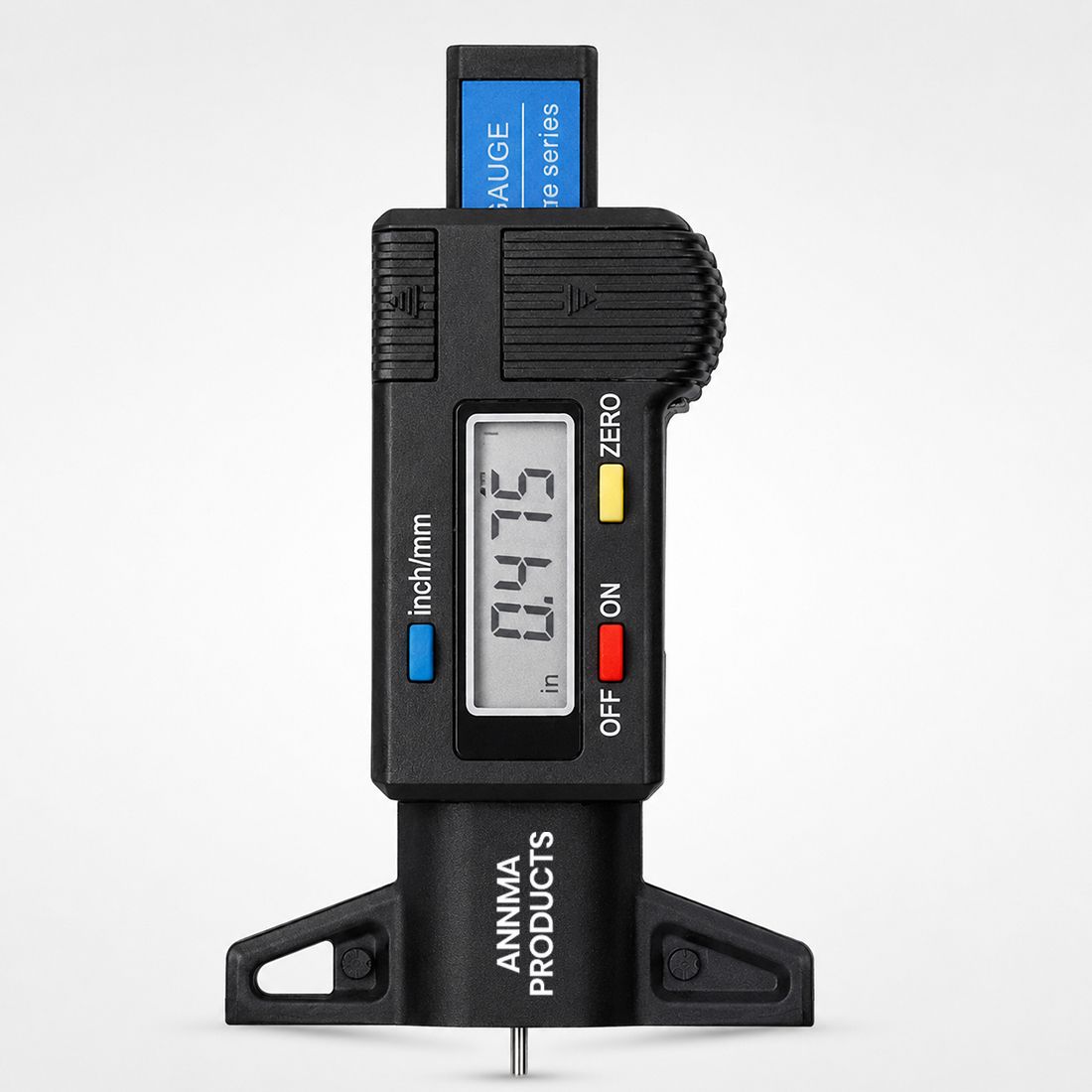 annma products Digital Tyre Tread Gauge Black | LCD Tire Depth Checker | Car Bike SUV Pin Gauge-picture-11