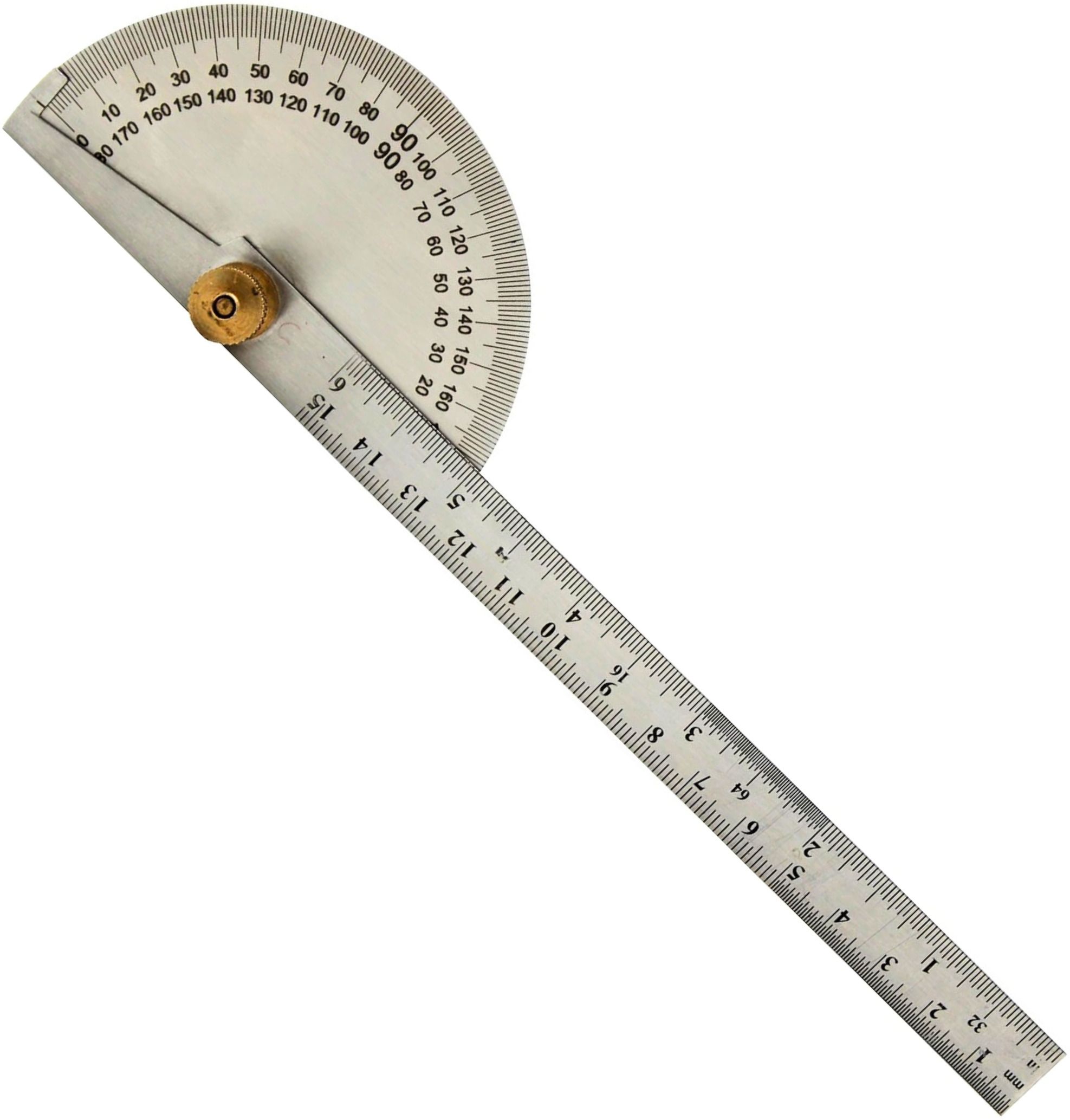 syntex 0-180 Degree Angle Protector Measuring Tool for Woodworking & DIY (Heavy) Radius Gauge-picture-33