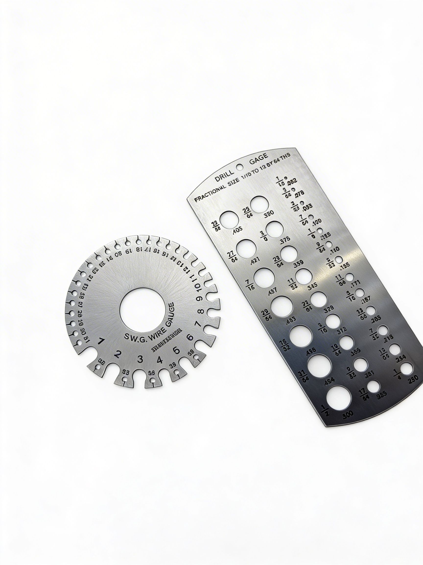 hardline Precision Drill Gauge & SWG Wire Gauge Set 1/16-1/2 Inch Steel Tool Pin Gauge-picture-21